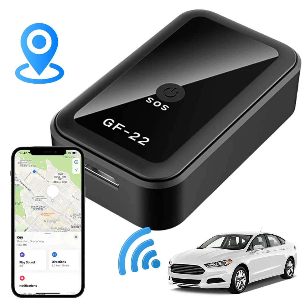 Gf22 mini rastreador gps localizador wifi/lbs/gps posição anti-roubo anti-perdido rastreador em tempo real pet carro dispositivo de rastreamento de veículos