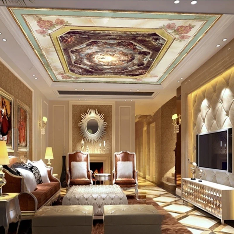 MU8375 Marble Light Luxury Modern Simple Photo Murals Wallpaper Living Room Bedroom Arr Background Wall Cloth 3D Papel De Parede