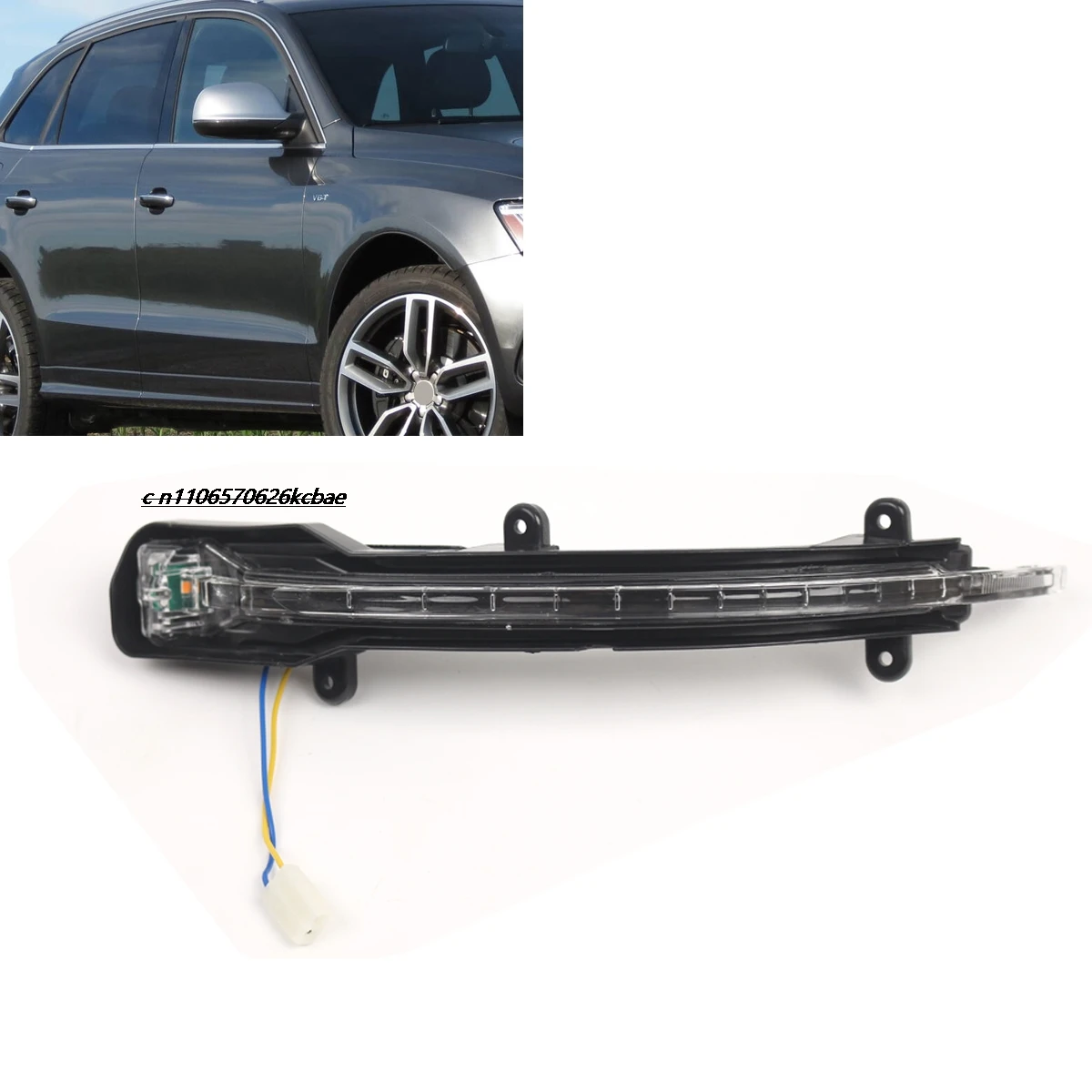 

Auto LED Mirror Turn Signal Light For Audi Q5 8R 2009-2017 Q7 4L 2010 2011 2012 2013 2014 2015 4L0949101A 4L0949102A side wing