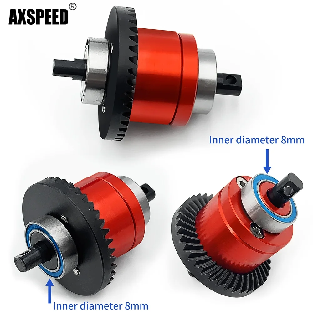 AXSPEED Metal Differential Axle Gears Helical Gear 39+15T for 1/16 Mini E-REVO RC Crawler Car Upgrade accessories