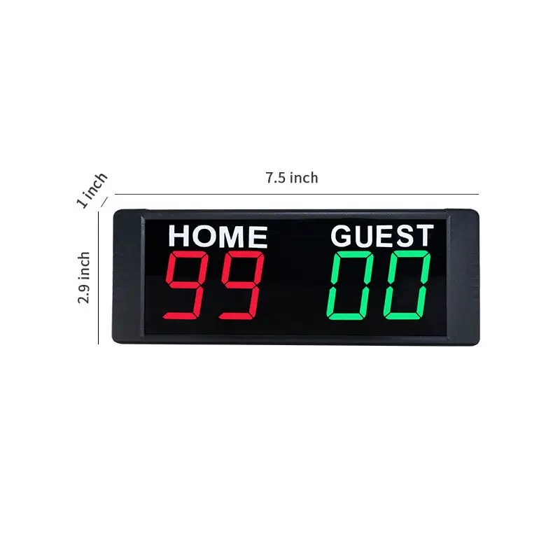 Light Emitting Diode Digital Electronic Magnetic Wireless Basketball Game Scoreboard