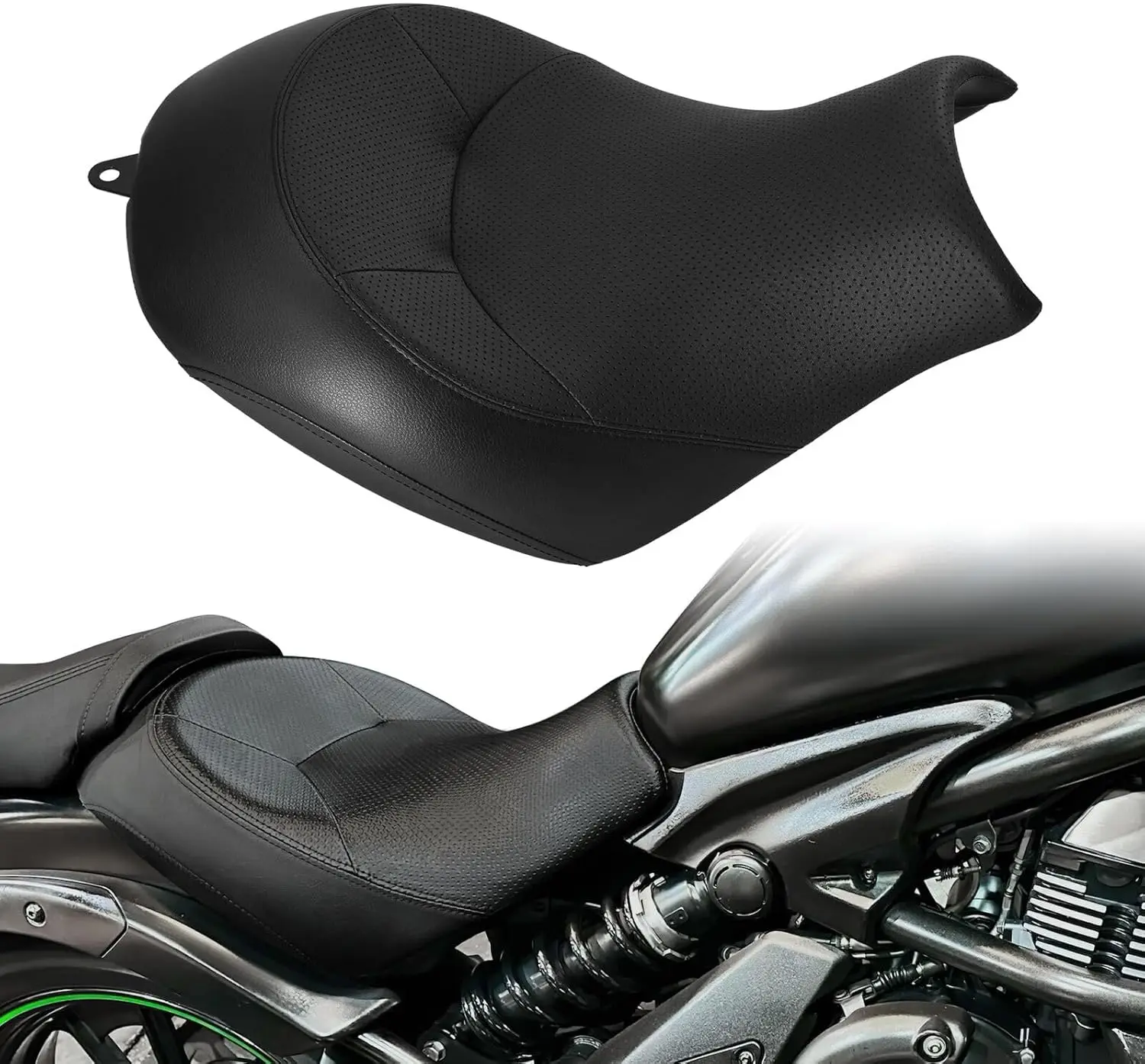 

Black Front Driver Rider Seat Fit For Kawasaki Vulcan S VN650 2015-2025 21 22 23 Replace for 53066-0734-MA