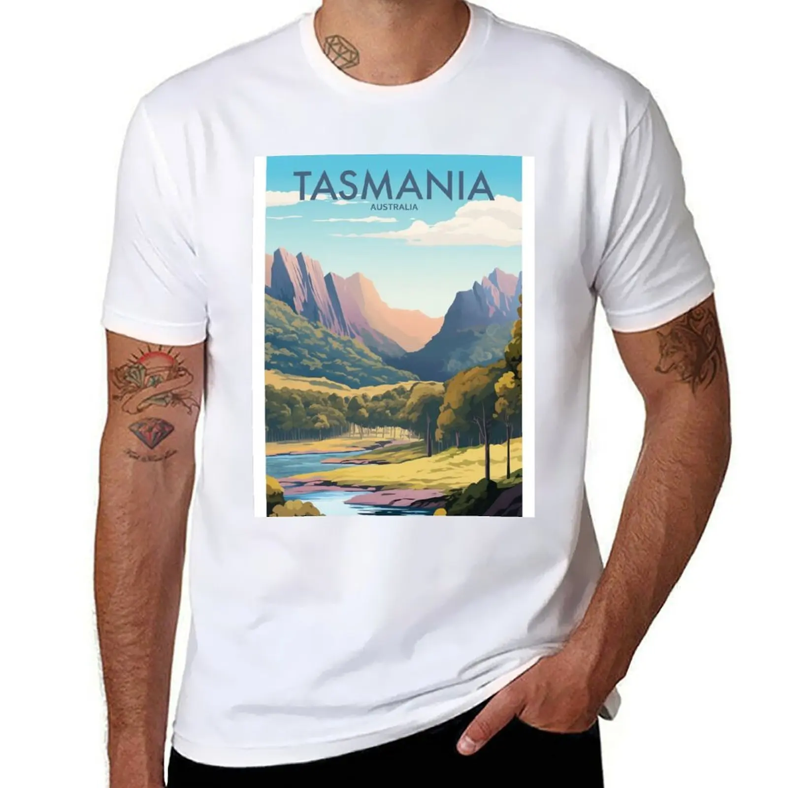 

humor t shirts t funny Travel dark heavy T-Shirt TASMANIA man shirt Poster shirts Traditional t cotton anime oversize