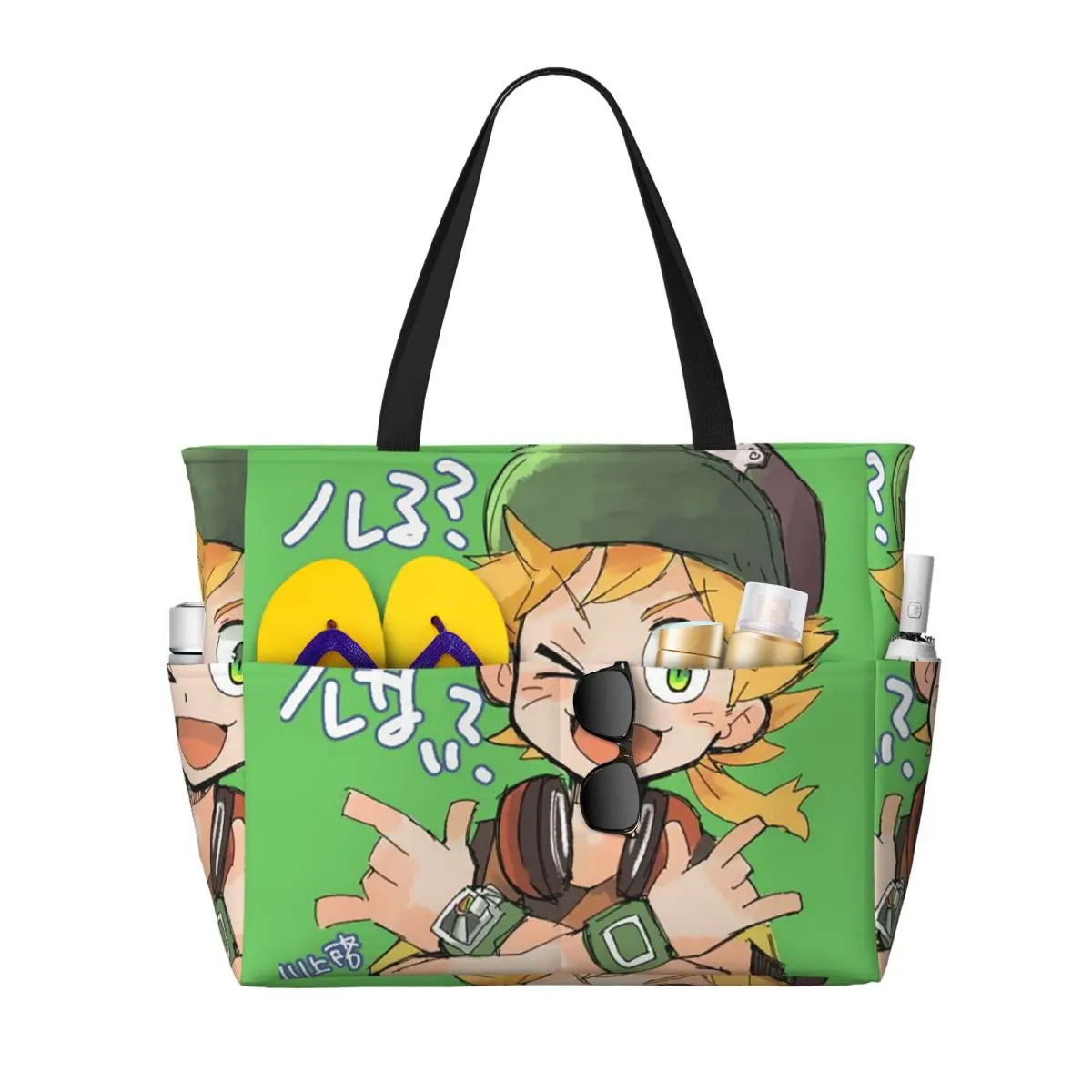 

Anime Digimon Matt 2 Beach Tote Bag Sport Gym Yoga Duffle Large Tote Bag Women Travel Bag Fitness bag