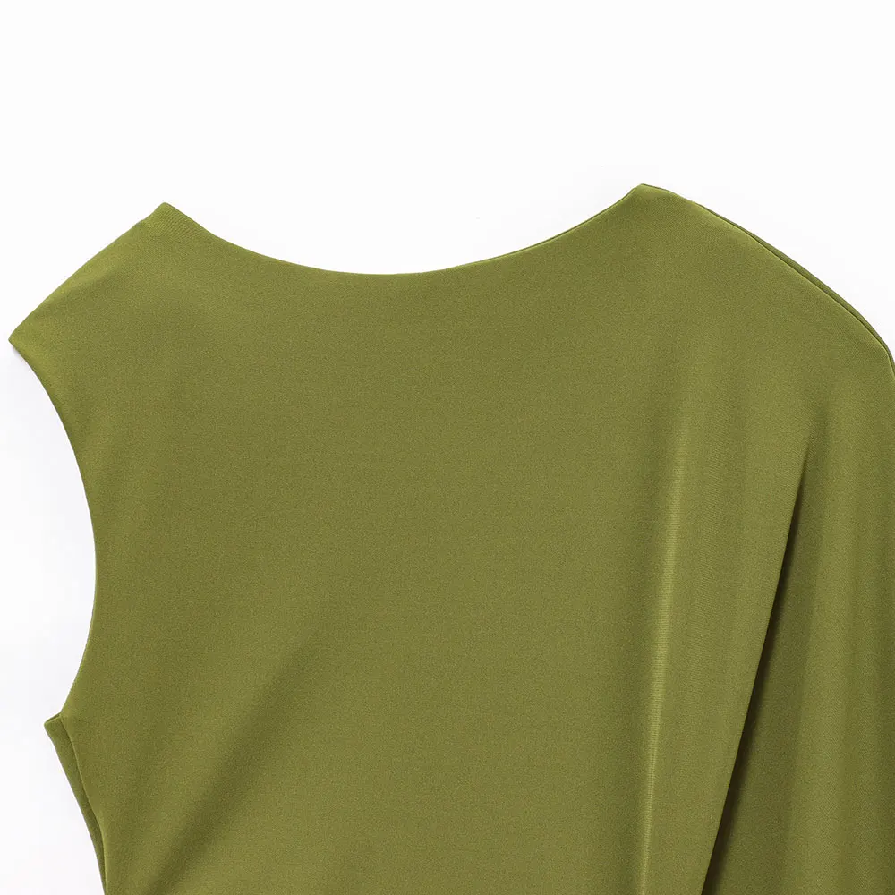 Roupas transfronteiriças Popular estilo europeu e americano vestido longo com design recortado