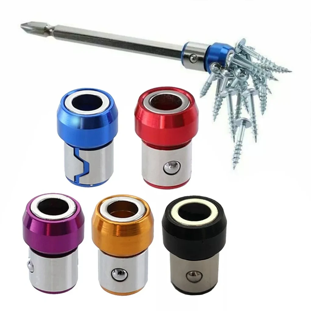 5x Electric Magnetic Screwdriver Bit Ring Magnetize 35mm Batch Head Strong Magnetism