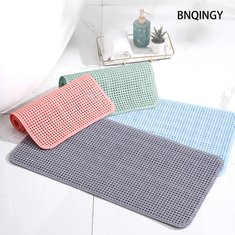 Anti Skid Bathroom Floor Mat Suction Cup Carpet Comfortable Massage Shower Foot Mat Home Accessories