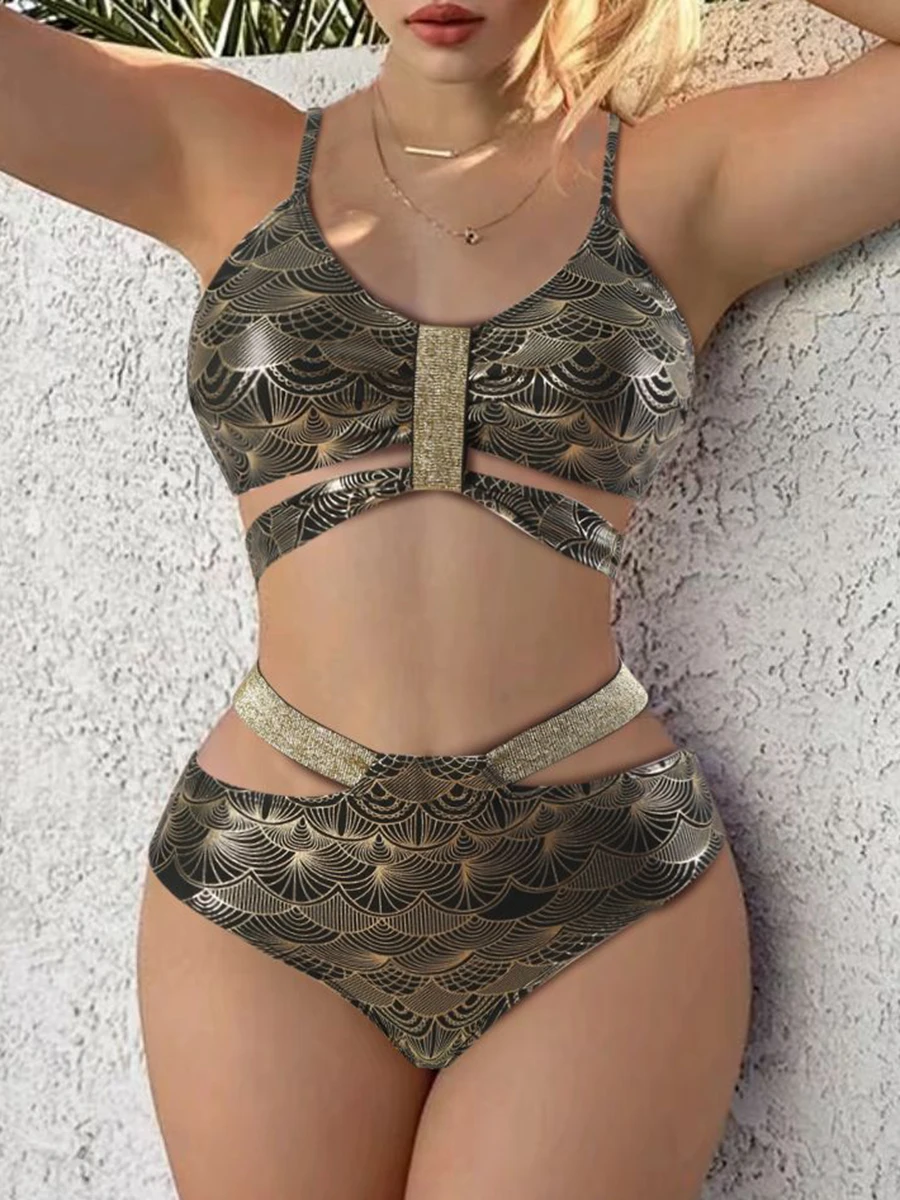 Push Up Bikini 2024 Women Sexy Swimsuit High Waist Swimwear Bathers Bathing Swimming Swim Suit Female Beachwear