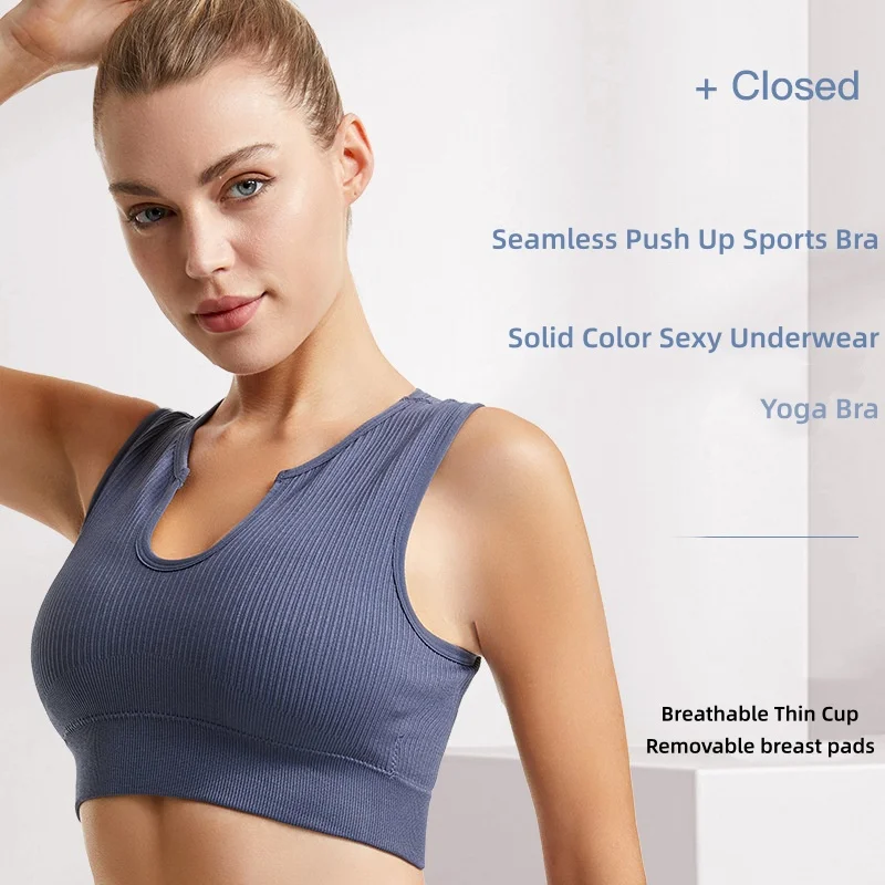 

Женский спортивный бюстгальтер без рукавов ​ ​ Протечка из пупка ​ ​ с подушечкой для груди ​ ​ Высокоэластичный жилет ​ ​ ​ ​ Сексуальный, эластичный ​ ​ Дышащий бюстгальтер