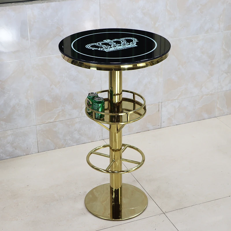 Modern Round Bar Tables Nightclub Commercial Drink Coffee Outdoor Bar Tables Reception Party Side Mesa Alta Furniture SR50BT