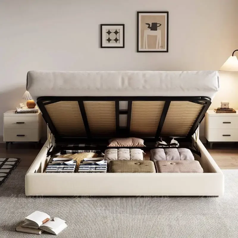 Ergonomic Storage Frame Double Bed European Style Modern Comferter Twin Bed Luxury Japanese Muebles Entrance Hall Furniture