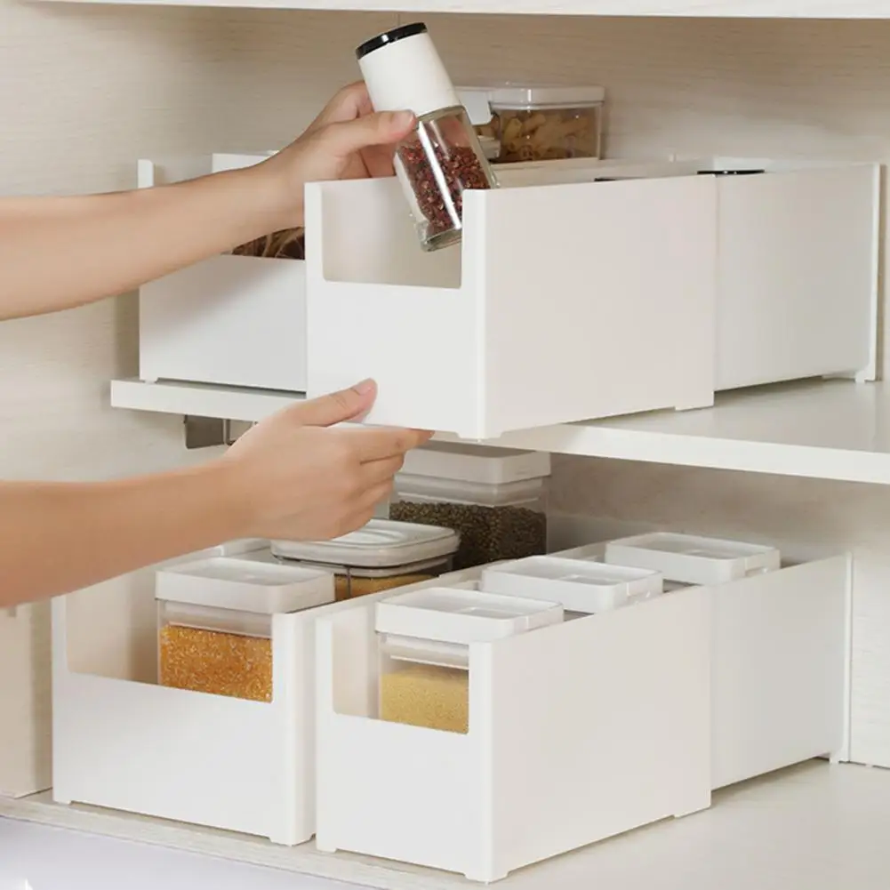 Retractable Cabinet Organizer Cooking Utensils Holder Adjustable Design Flatware Holder Cooking Tool Organizer Kitchen Accessori