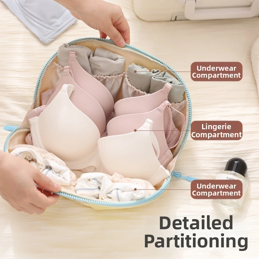 Multi-purpose Underwear Storage Bag Compression Function Portable Travel Organizer Three-in-One Set Lightweight view 5