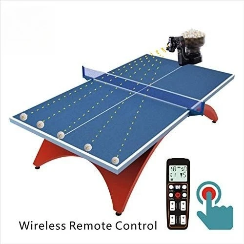 Table Tennis Robot Ping Pong Ball Machine S102 Wireless Remote Control Automatic Table Tennis Machine for Training