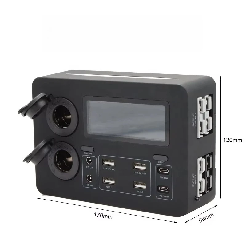 12V Mini USB Power Distribution Box with 100W Fast Charging