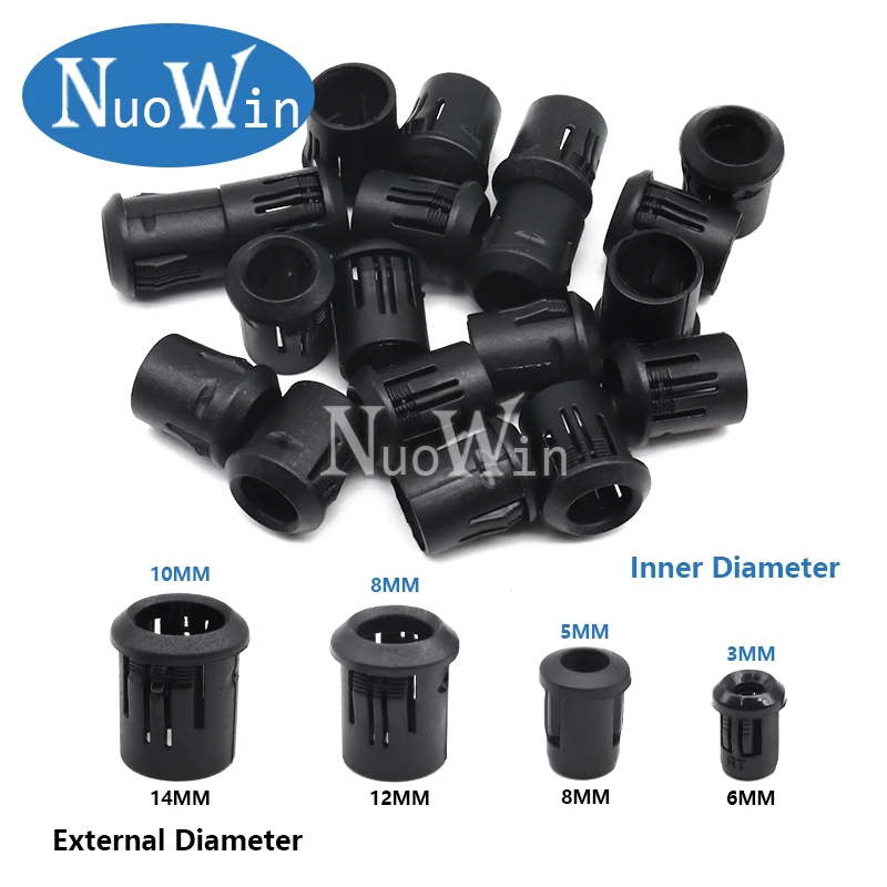 10pcs Black Plastic Lamp Bases 3mm/5mm/8mm/10mm LED Diode Holder Black Clip Bezel Socket Mount DIY Light Emitting Diode