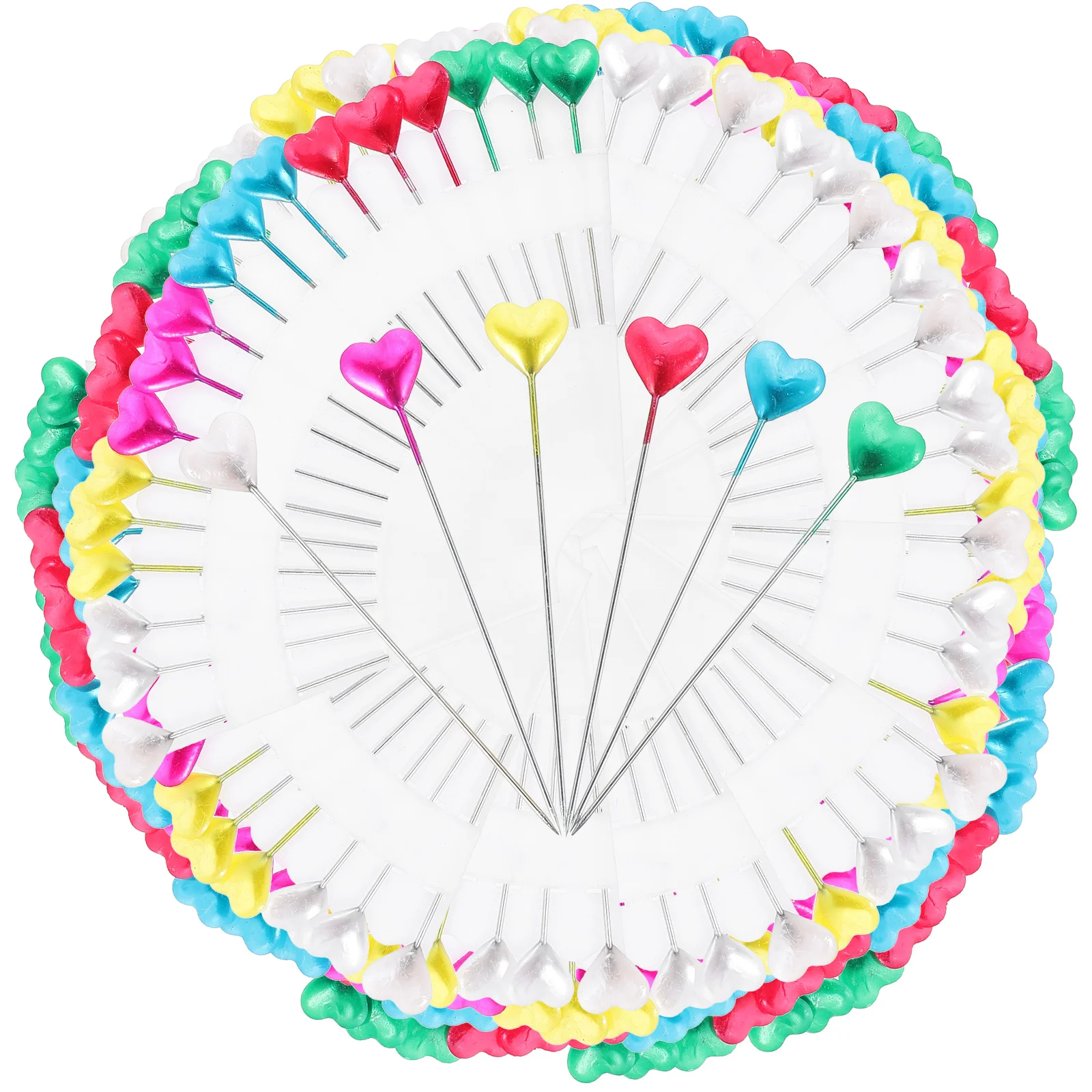 216 Pcs Pearlescent Register Pin Positioning Needles Wedding DIY Pins Steel Plastic Sewing Crafting