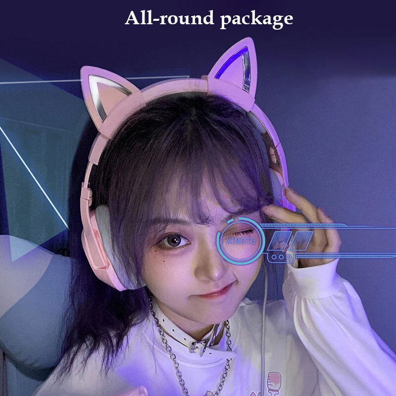 

ONIKUMA K9 Cat Ear Headset Wired Computer Mobile Phone Gaming Noise Canceling Gaming Headset 7.1 Channel