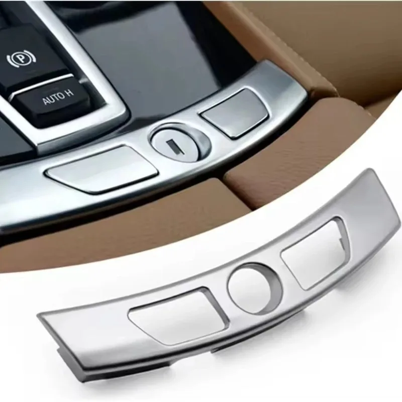 For BMW 7 Series F01 F02 F04 730 735 740 745 750 760 Car Silver Chrome Center Console Armrest Lock Switch Trim 51169210430