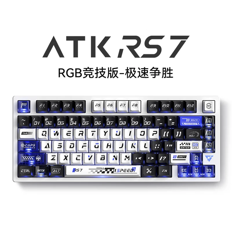 Imagem -06 - Pro Rgb Teclado Mecânico com Interruptor Magnético Alumínio 80 Chaves Rgb 8k Rgb para Jogos Teclado Presente Atk-rs7