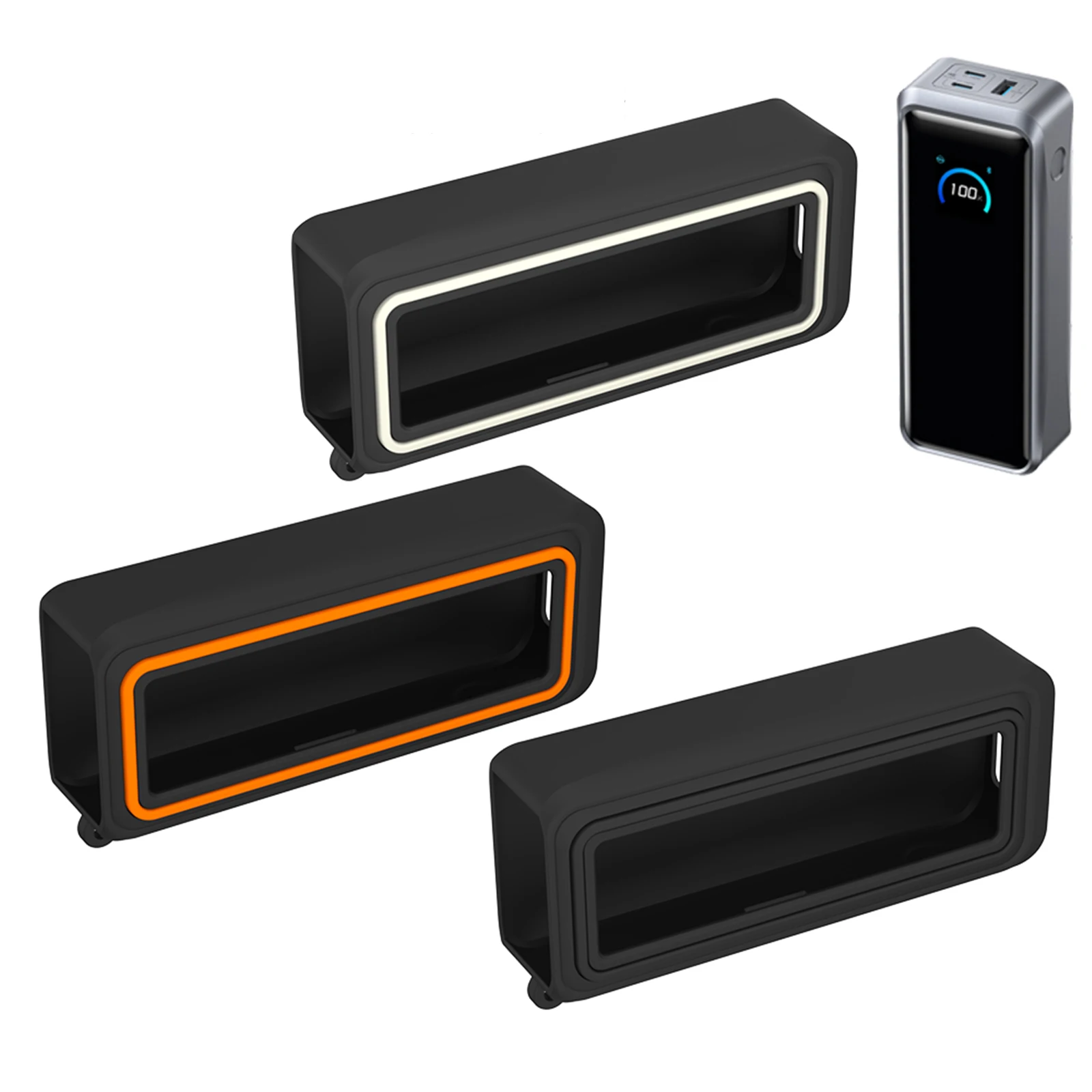 Full-Body Shockproof Cover for Anker Prime Portable Charger Silicone Cover with Scratch Protection Dirt and Dust Resistant