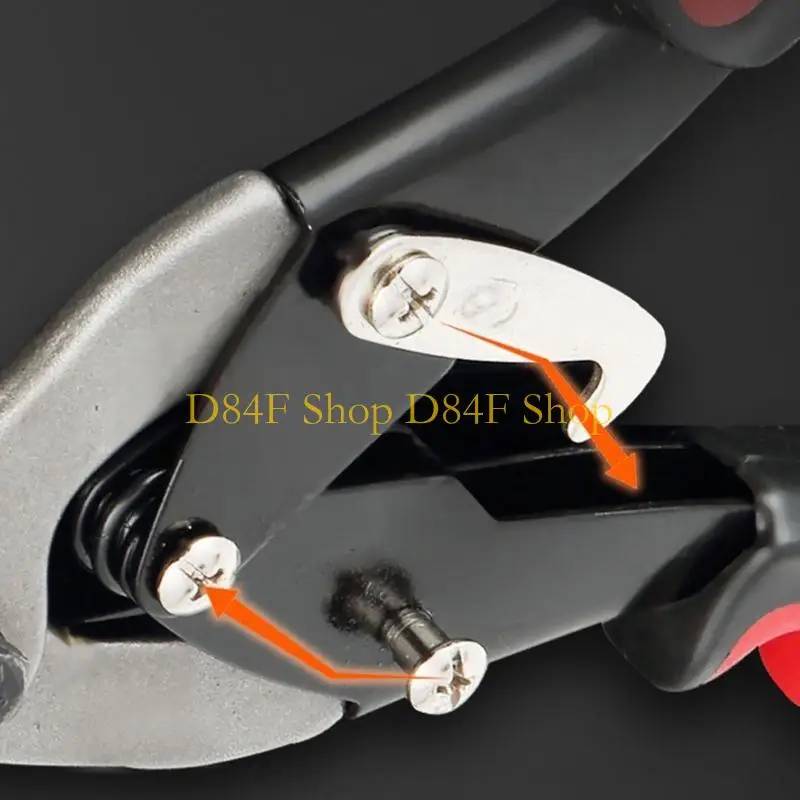 Fotografia 5: D84F Profissional 10 polegadas Ação composta Ação Aviação Tin Snip Aviation tesouras retas/esquerda/direita Corte metal