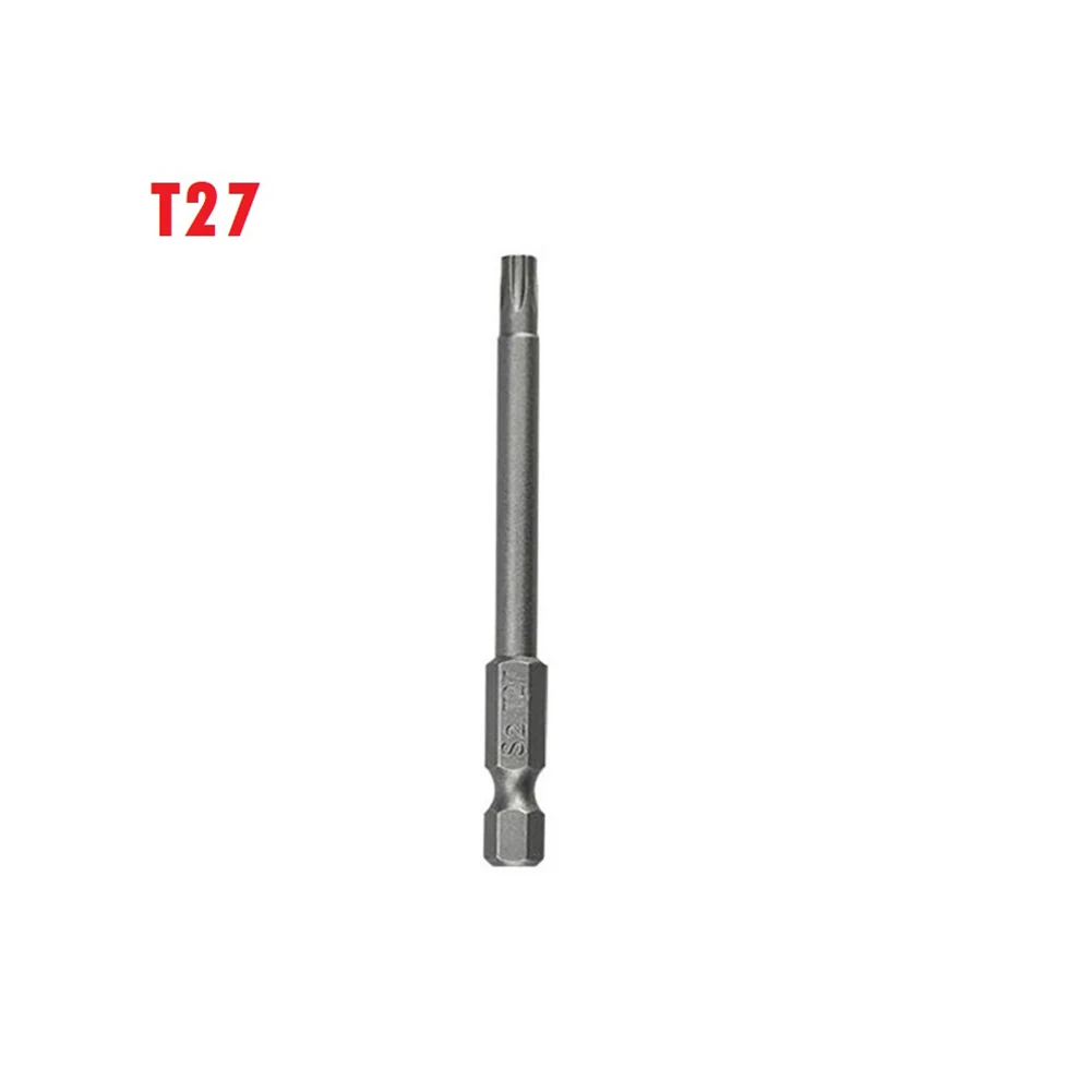 1pc T40 Magnetic Head Torx Screwdriver Bit 75mm Security Tamper Proof Star T7 T8 T10 T15 T20 T25 T27 T30 T40 Alloy Steel Magnet