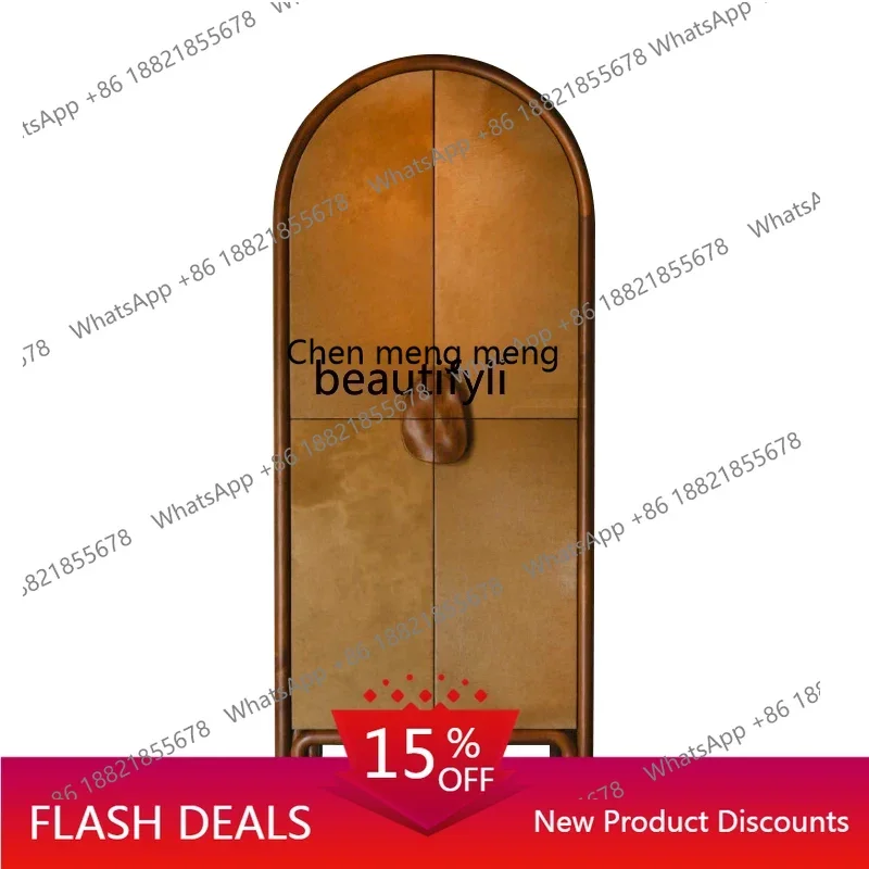 

z11French simple solid wood vertical dining edge, household light luxury chest, storage, bookcase