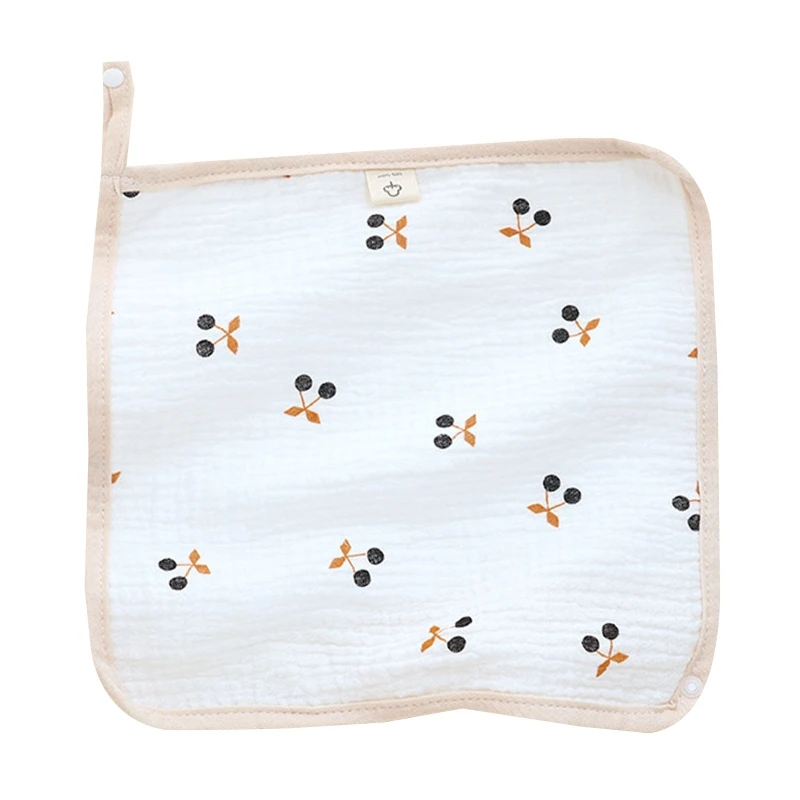 Baby Soft Cotton Square Towel Infant Wash Hand Face Wipe Washcloth Facecloth Handkerchief Muslin Cloth Feeding Bib