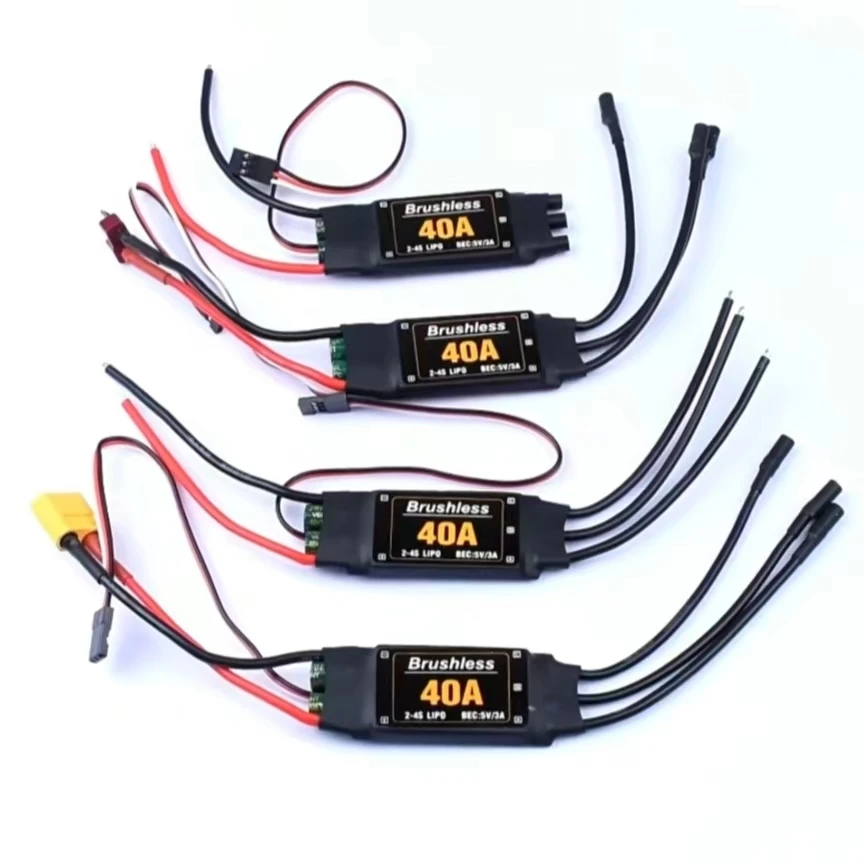 

Бесщеточный регулятор скорости 40А ESC с 5 В 3 А UBEC для RC FPV Квадрокоптера Самолетов Вертолет F450 F550 S500 40A Двигатель XT60 FPV