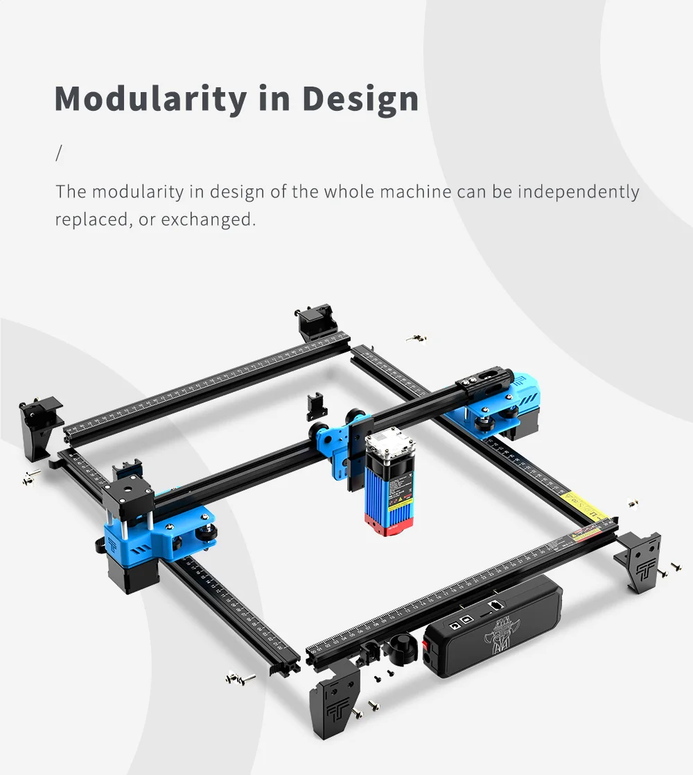 TWOTREES TTS-55 40W Laser Engraver With APP Wifi Offline Control Laser Engraving Machine laser Cutting Machine