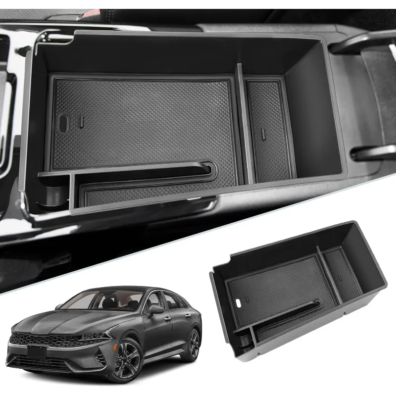 for 2021 2022 2023 2024 Kia K5 Center Console Organizer 2023 2024 K5 Storage Box Organizer Container Armrest Insert Organizer AB