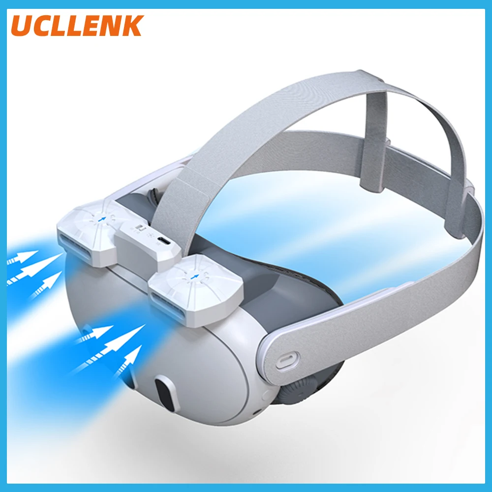 مروحة تبريد لسماعات الرأس 3 VR ، تهوية نشطة ، دوران الهواء ، واجهة الوجه القابلة للتنفس ، ملحقات غطاء الوجه