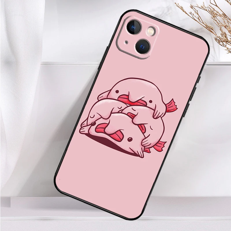 Blobfish Phone Case For iPhone 14 13 12 11 16 15 Pro Max Plus Mini 7 8 X XR XS Max Soft Cover