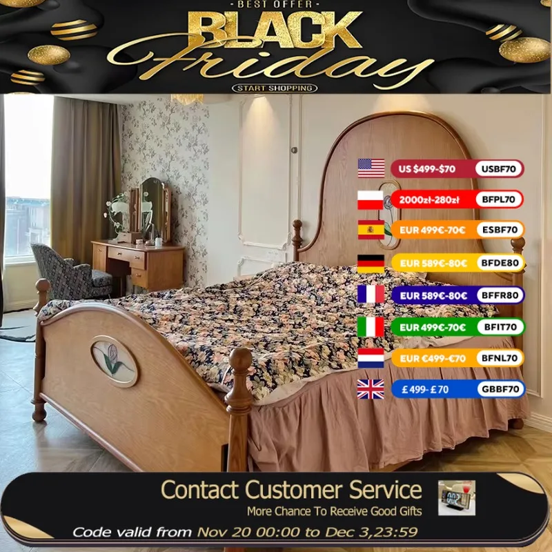 

Wood Girls Bedroom Bed Modern High Headboard House Hotel King Size Bed Double Adults Princesse Camas De Dormitorio Furniture