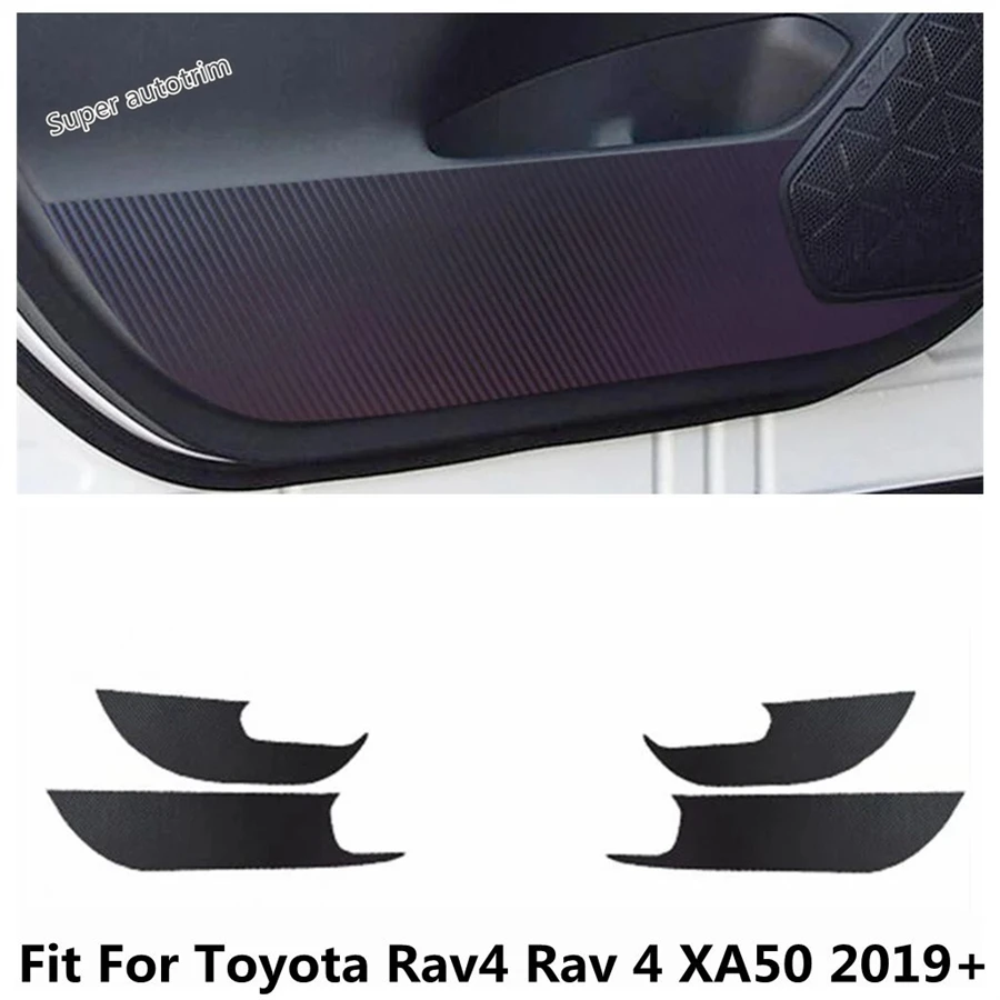 

Car Door Anti Kick Pad Side Edge Film Carbon Fiber Style Stickers Protection Accessories For TOYOTA RAV4 RAV 4 XA50 2019 - 2024