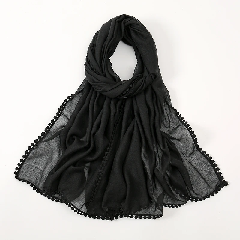 Newest Pure Color Scarf With Tassels Outdoor Scarves Long Lady Shawls Fashion Design Echarpe Soft Neckerchief 180*90cm