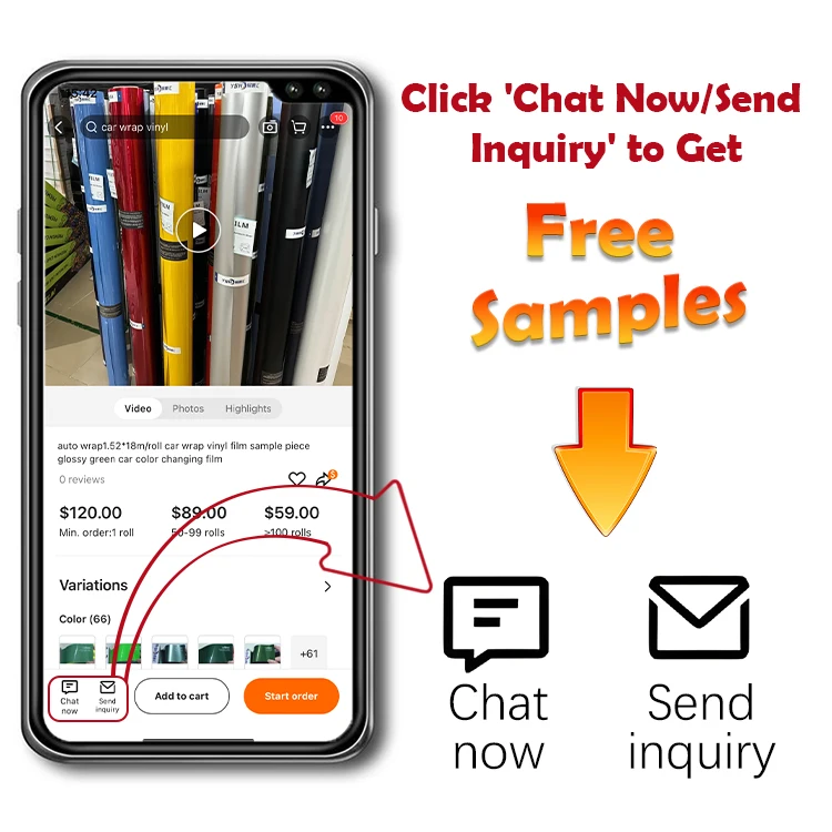 Film Mobil PET Fotochromic Matte Self Healing, Vinyl PVC Pembungkus Warna-Warni, Tint Berubah Warna Anti Gores untuk Bodi Mobil