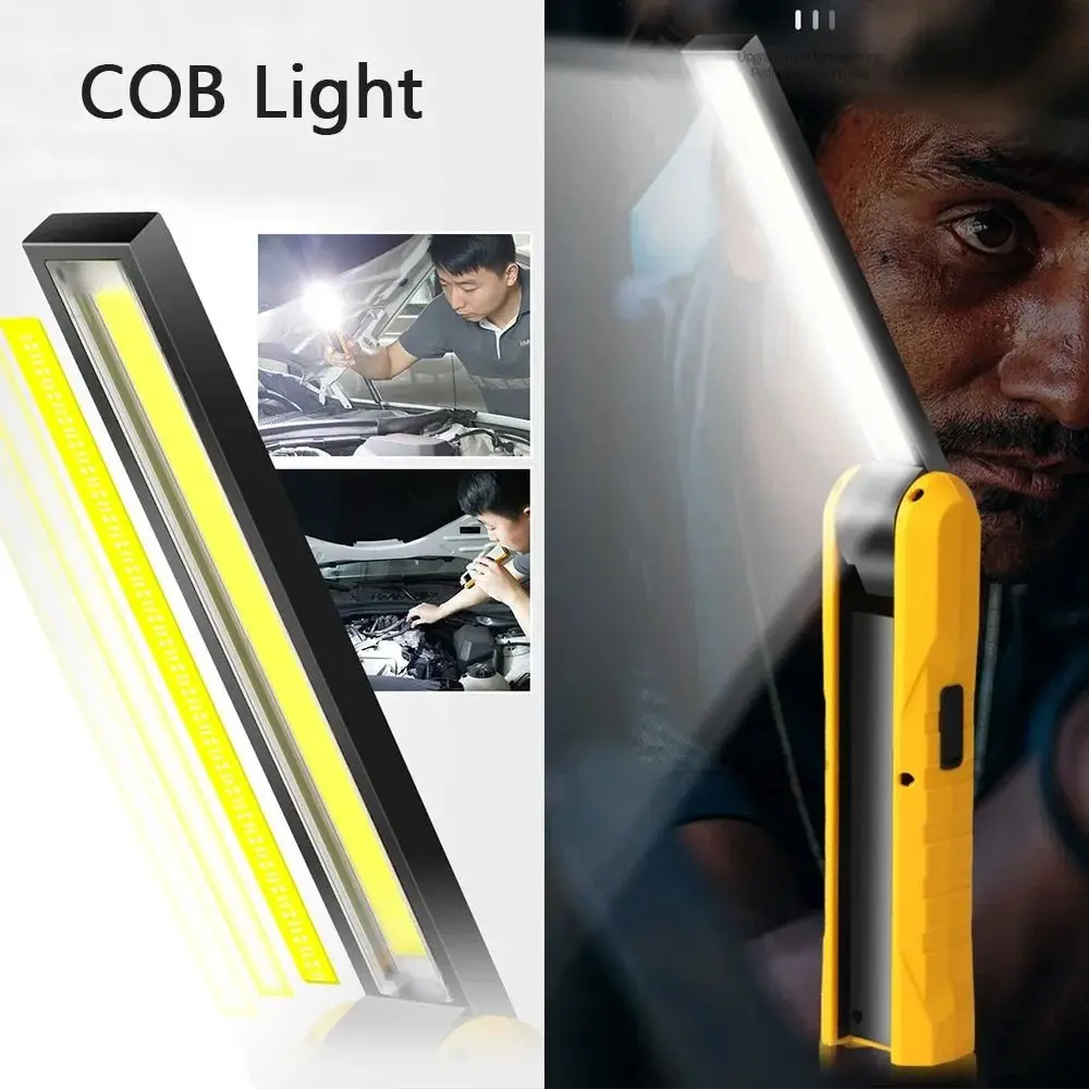 

Multi-function Torch Work Lamp Folding LED Flashlight Inspection Lamp Rechargeable Magnetic COB Light Camping