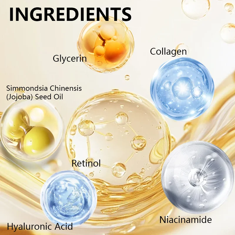 Crema Contorno de Ojos con Retinol y Colágeno - Complejo de Péptidos y Niacinamida, Hidratación Intensa, Efecto Antifatiga, Cuidado Invierno