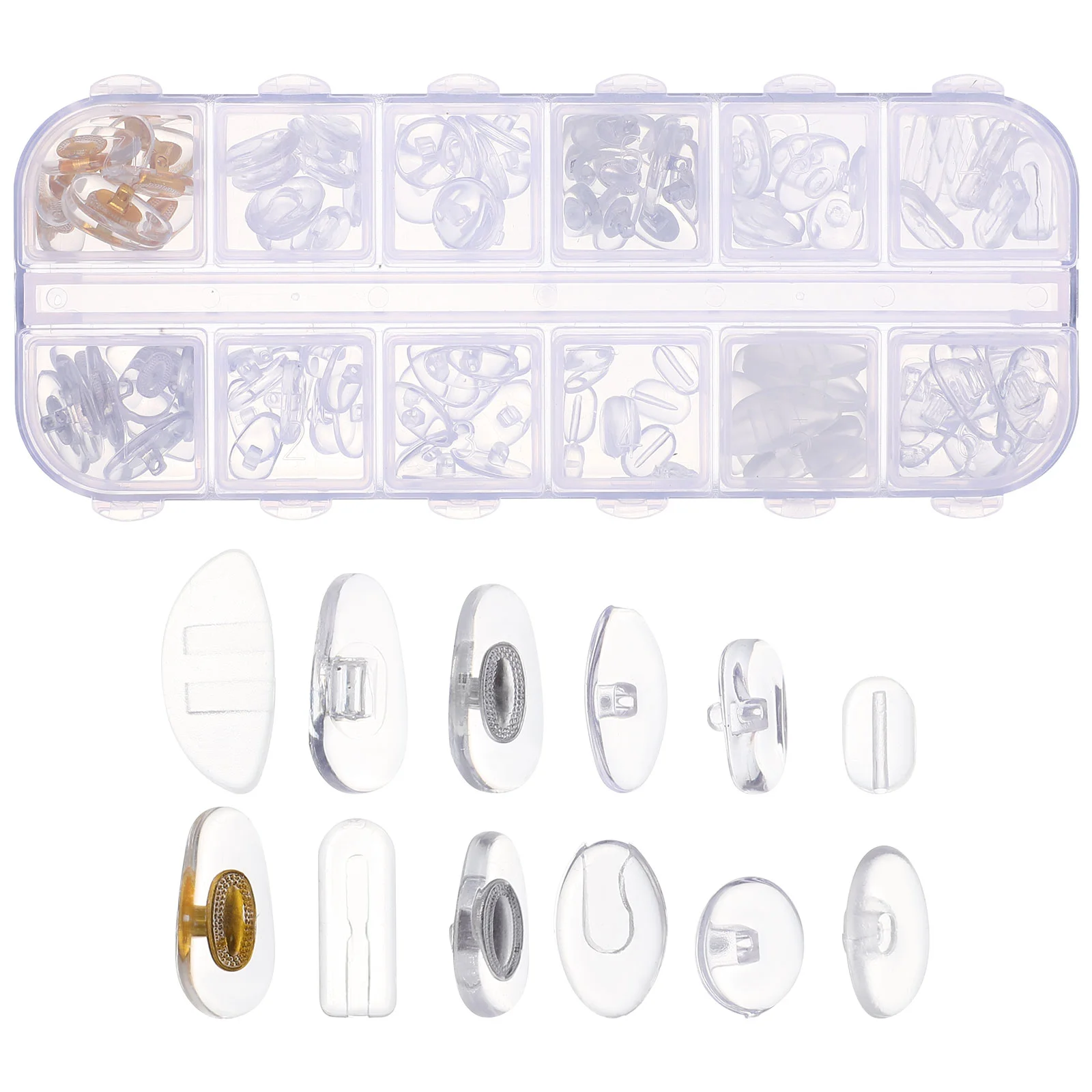 Accessories Glasses Screw Frameless Transparent Pp Glasses Nose Pad Nose Grips Sunglasses Pads