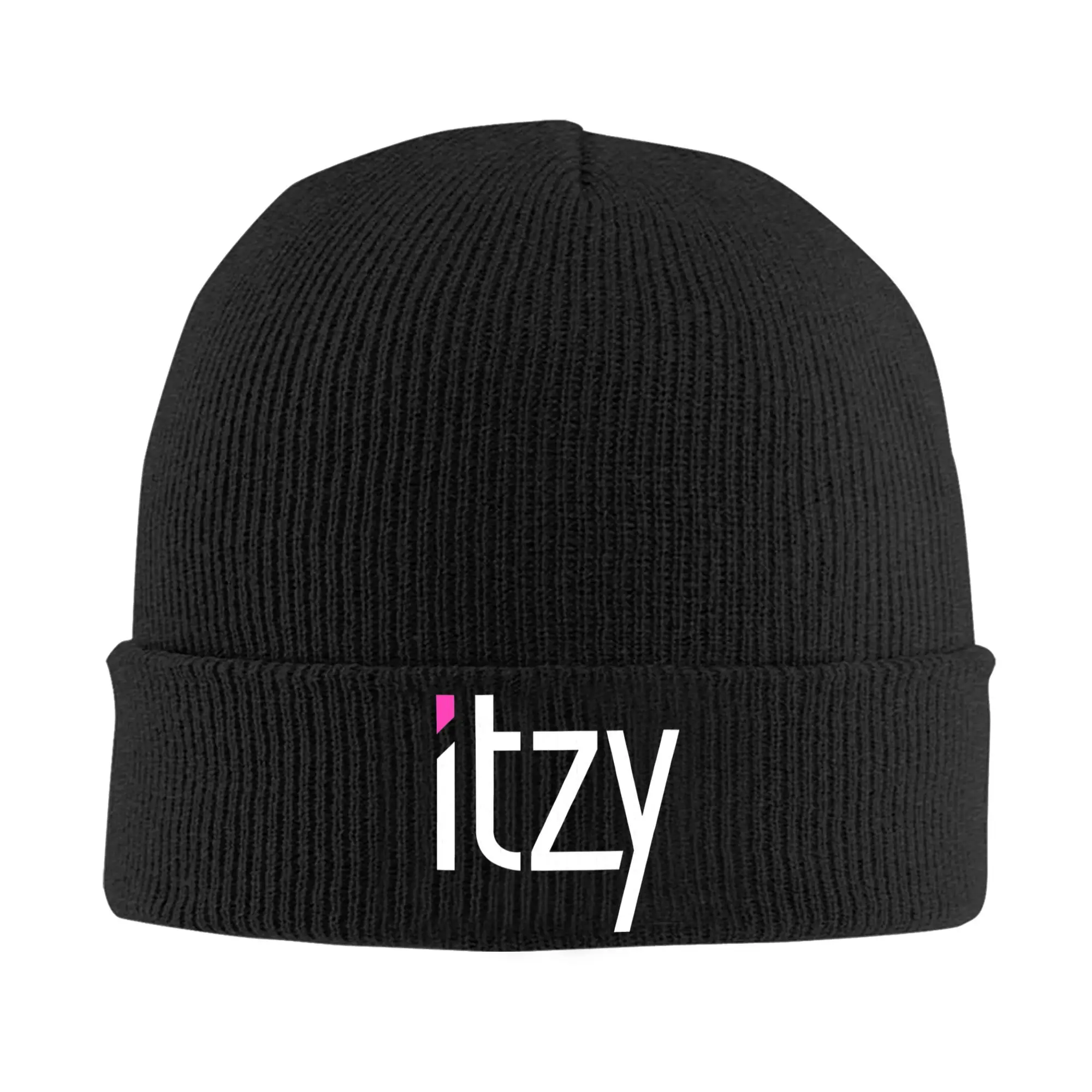 

Itzys KPOP Girl Group Logo вязаная шапка с манжетами в рубчик для унисекс, теплые зимние шапки с капюшоном