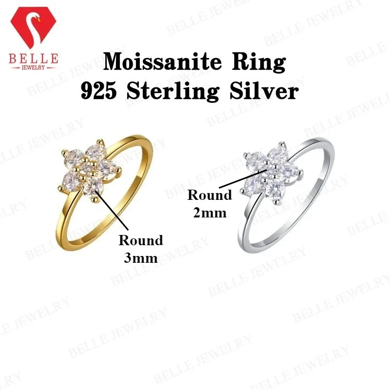 

GRA Certified Moissanite Ring 925 Sterling Silver D Color VVS1 2mm/3mm Luxury Top Quality Jewelry Gifts For Women Men