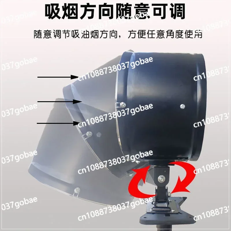 Metal Smoke Exhaust Fan Stall Barbecue Range Hood High-Speed High-Power Fan