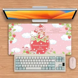 Podkładka pod mysz Cartoon S-Strawberry S-Shortcake Duża klawiatura Biurko Komputer PC Mata Podkładka pod notebooka