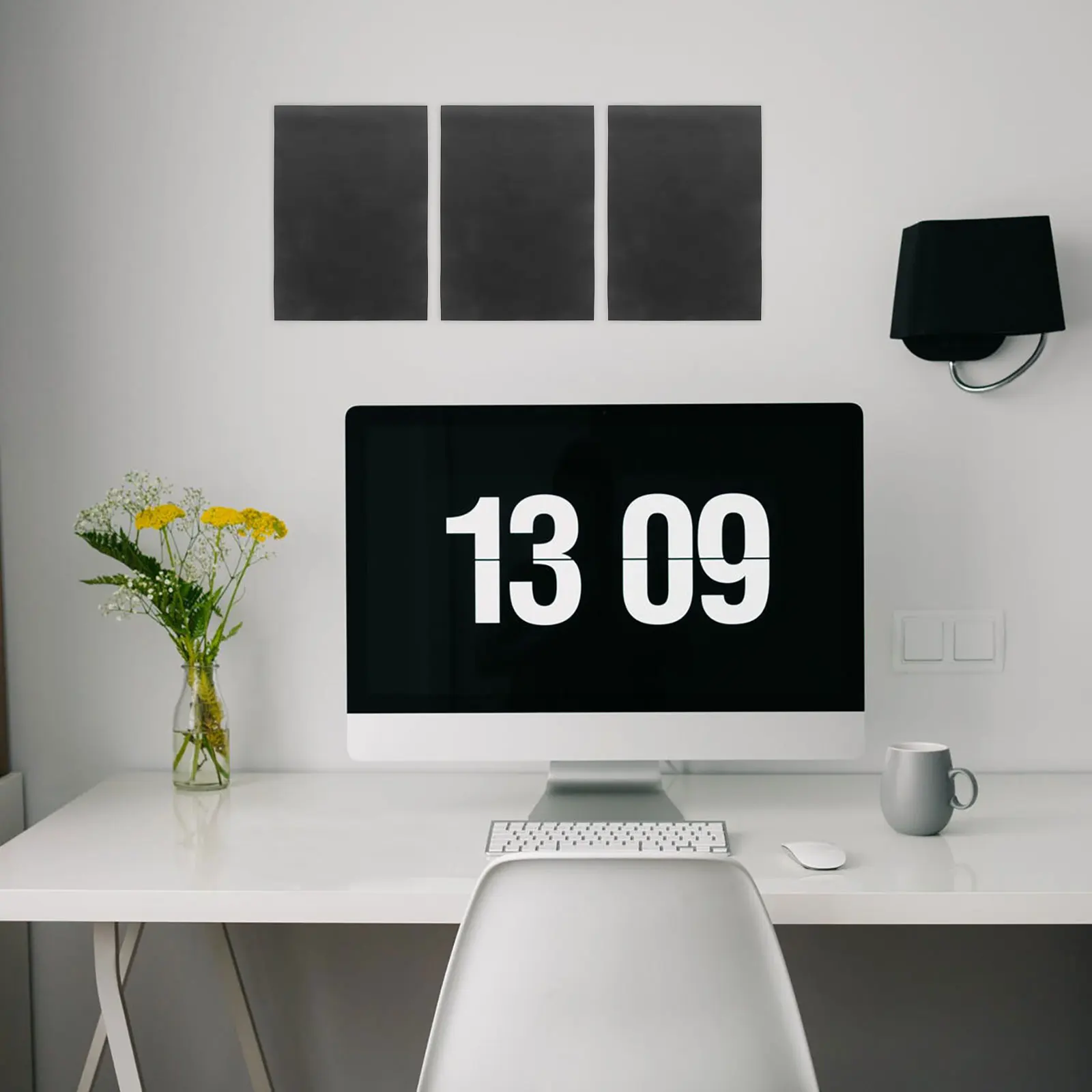 

8 Sheets Blackboard Stickers 21x30cm Dry Erase Boards Removable Adhesive Teaching Office Decor Chalk Wall