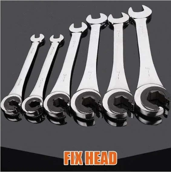 Tubing Ratchet Wrench Ratchet Combination Metric Wrench Set Hand Tools Torque Gear Socket Nut Tools a Set of Key