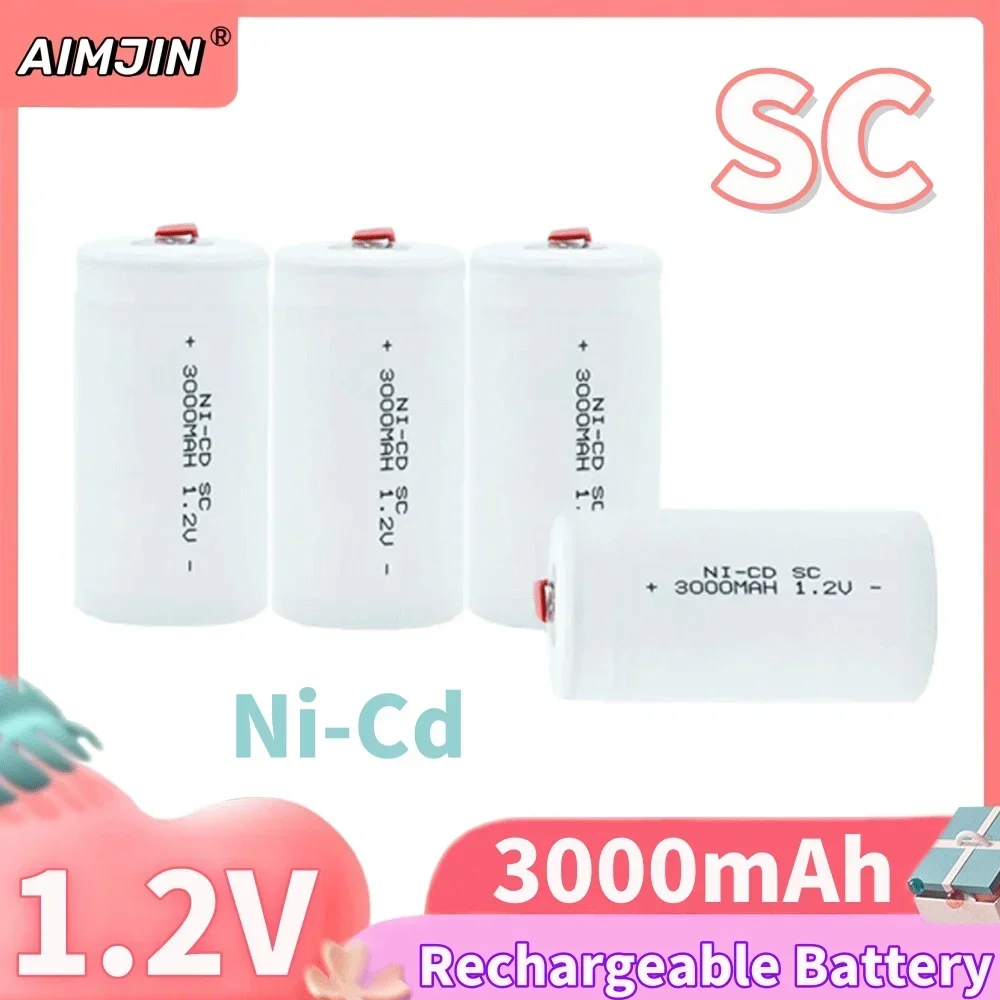 

SC 1.2V 3000mAh High Quality Ni-Cd SUB C Rechargeable Battery,Two-way Point Of Contact,For Electric Screwdriver Hand Drillr