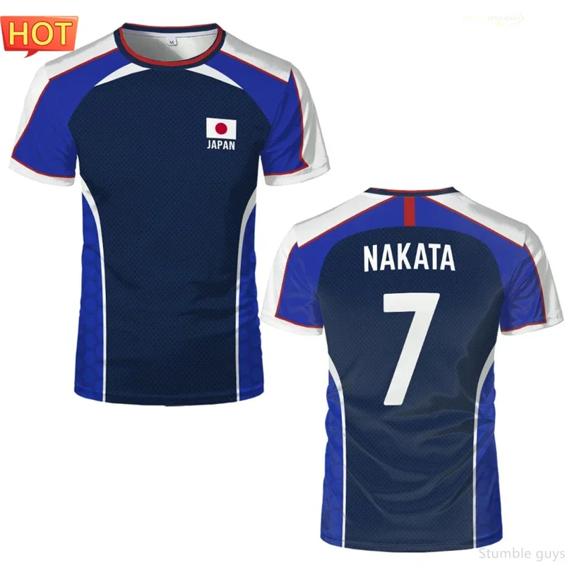 Kinder Anime Captain Tsubasa Print T-Shirt LENDERS Jersey Cosplay Sommer Atmungsaktiv Casual Laufsport Männer Frauen Kleidung T-Shirt