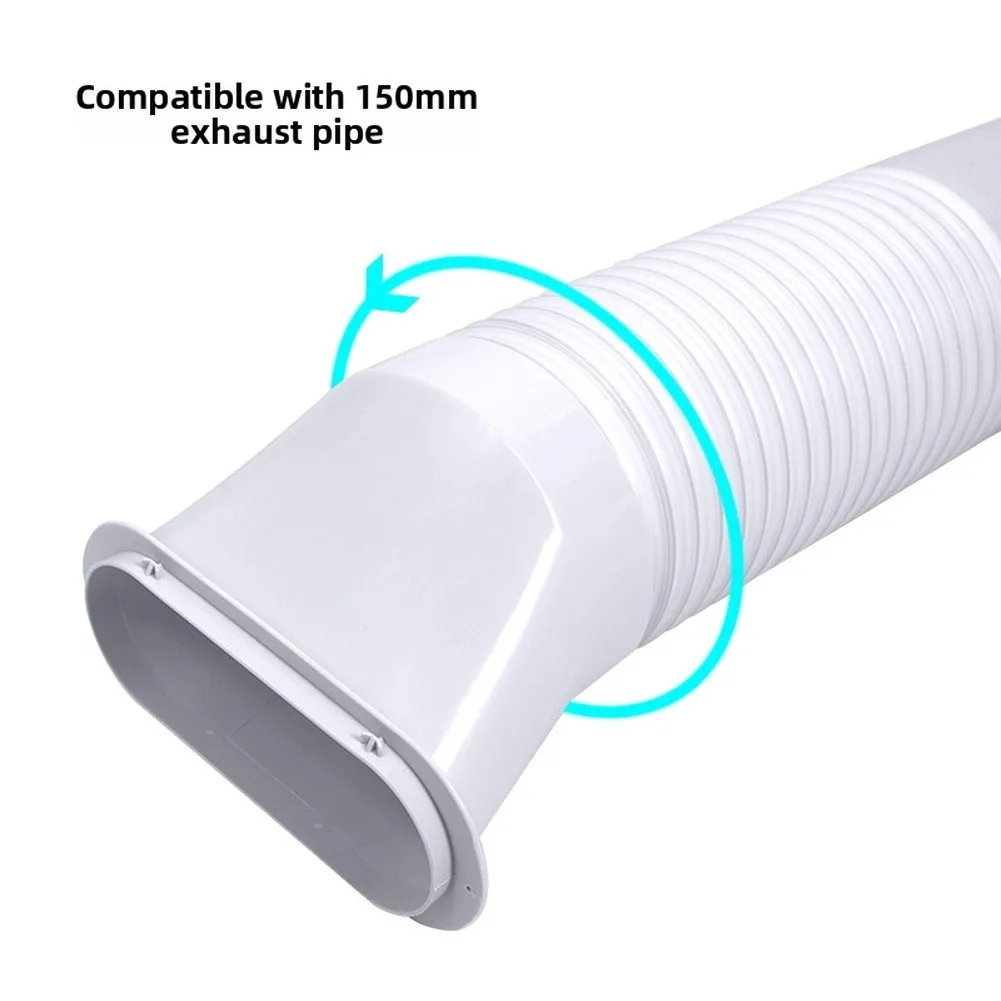 Ventilation Kit for Portable Air Conditioner 5.9 Inch 150mm Hose with Flat Mouth Connector Easy Screw On Design